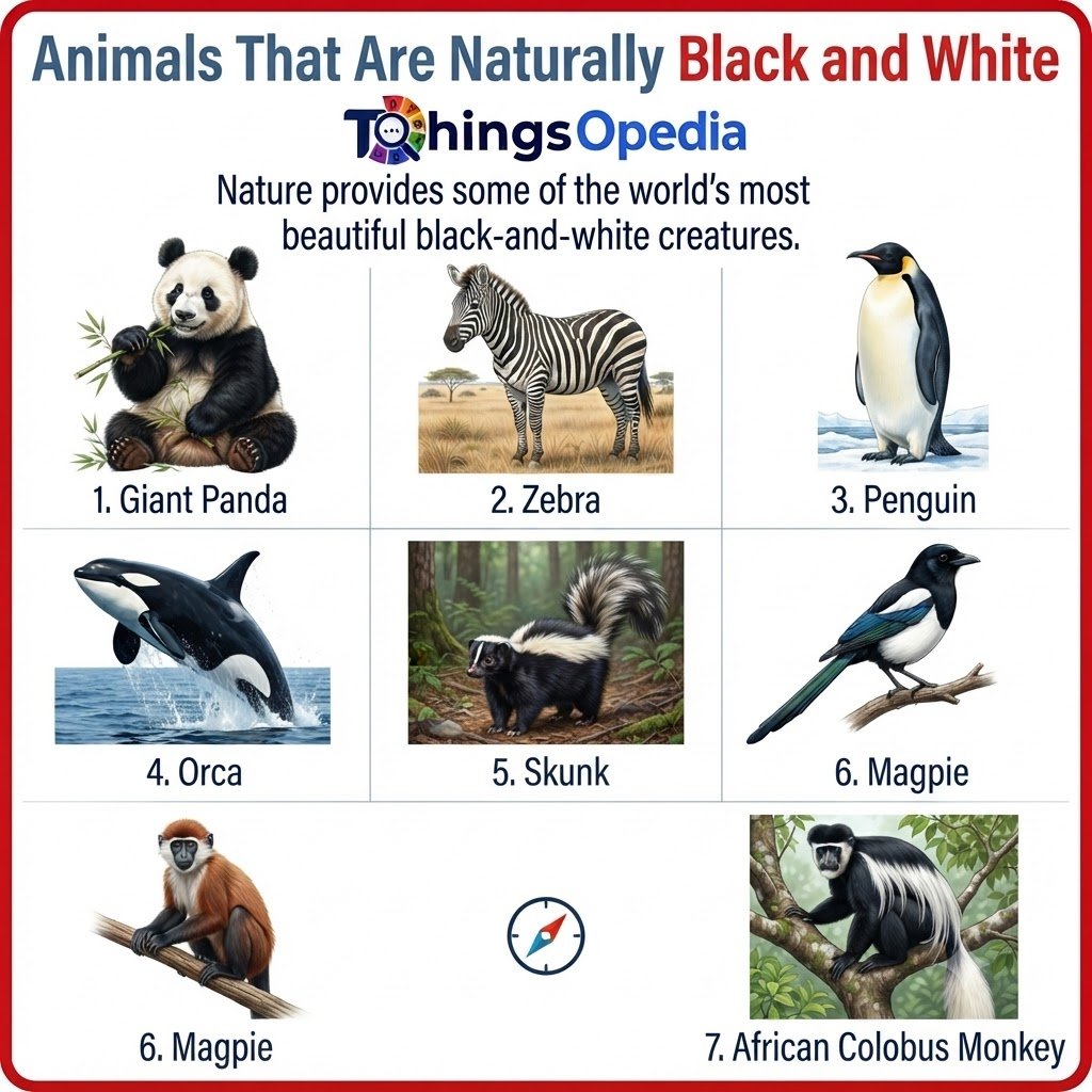Animals That Are Naturally Black and White