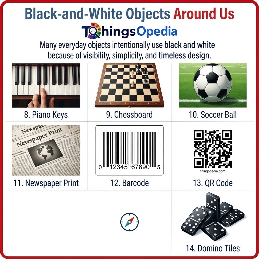 Black-and-White Objects Around Us