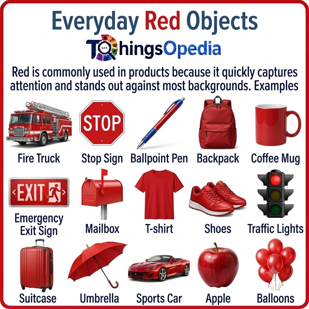 Everyday Red Objects
