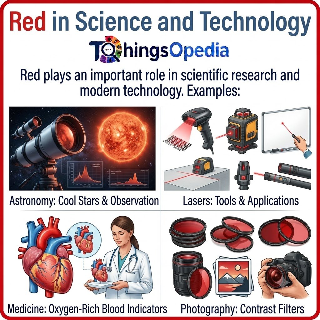 Red in Science and Technology
