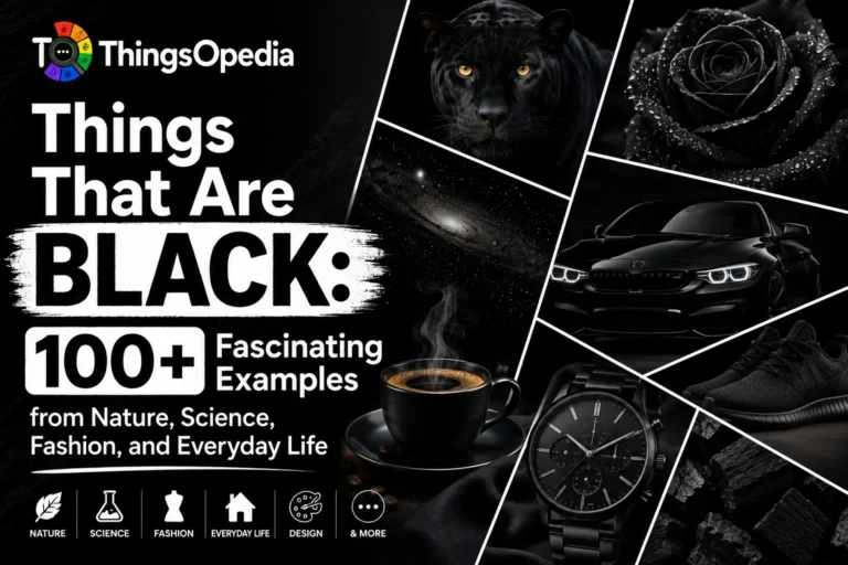 Things That Are Black: 100+ Fascinating Examples from Nature, Science, Fashion, and Everyday Life