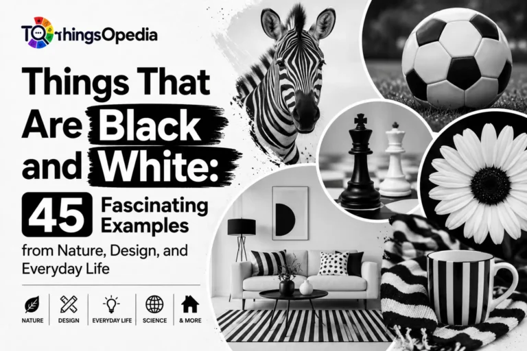 Things That Are Black and White: 45 Fascinating Examples from Nature, Design, and Everyday Life