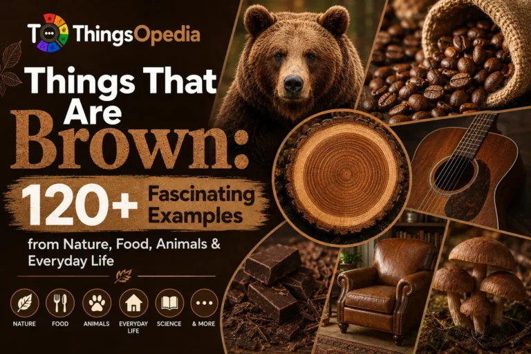 Things That Are Brown: 120+ Fascinating Examples from Nature, Food, Animals & Everyday Life