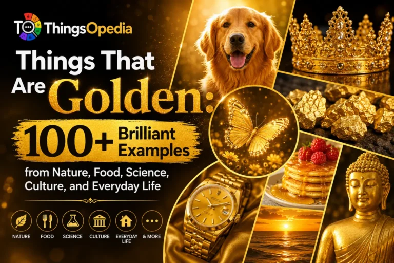 Things That Are Golden: 100+ Brilliant Examples from Nature, Food, Science, Culture, and Everyday Life