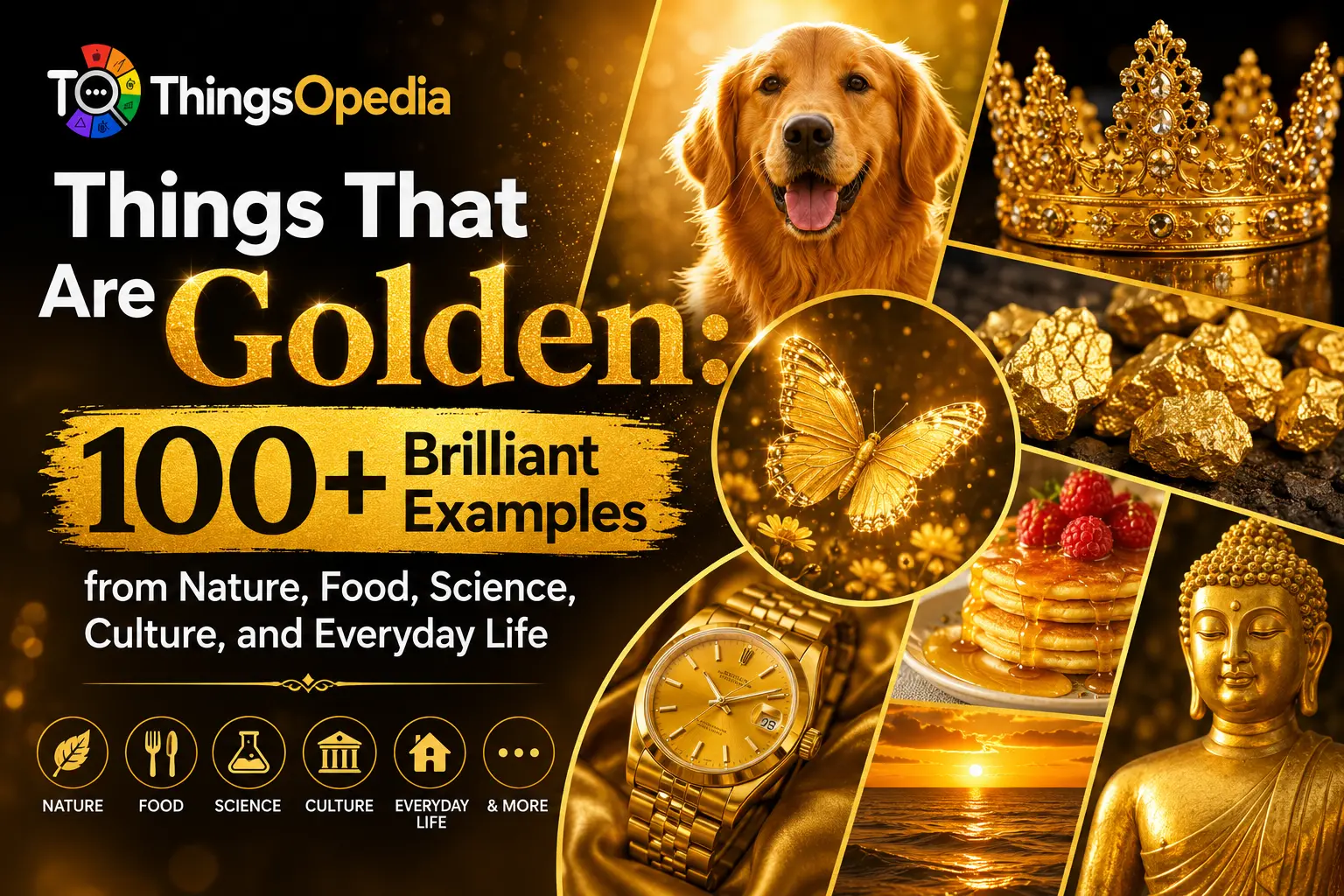 Things That Are Golden: 100+ Brilliant Examples from Nature, Food, Science, Culture, and Everyday Life