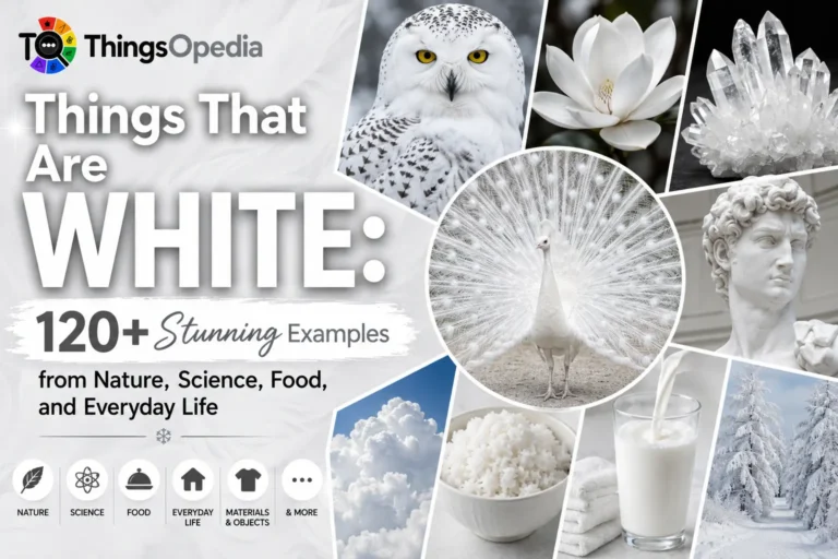 Things That Are White: 120+ Stunning Examples from Nature, Science, Food, and Everyday Life
