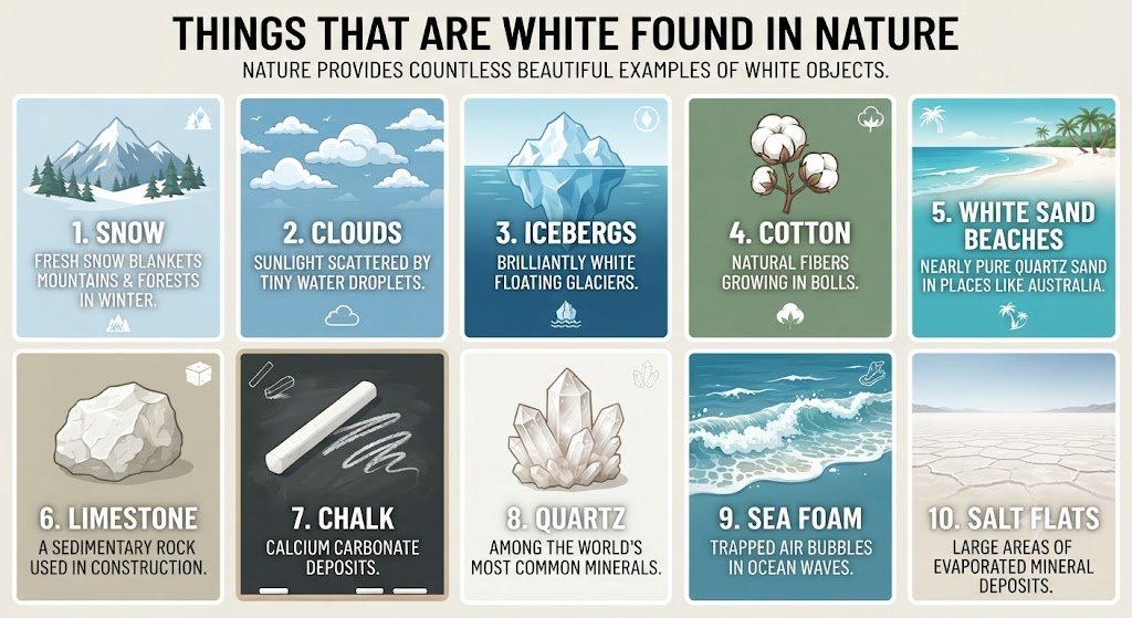 things that are white found in nature